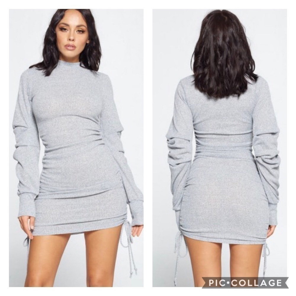 Heather Gray Long Sweater - Picture 2 of 6